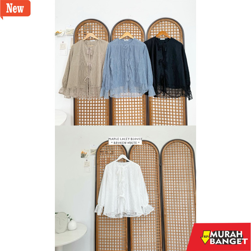 Blouse Wanita Kekinian LOCANA LABEL MAPLE BLOUSE