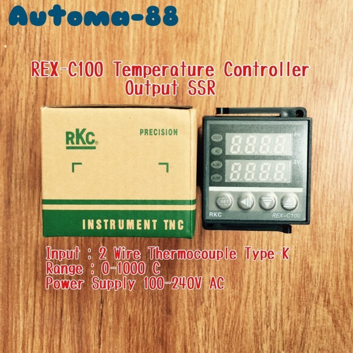 MM01 REX-C100 Out SSR Temperature Controller 0-1000C Thermocouple Type-K