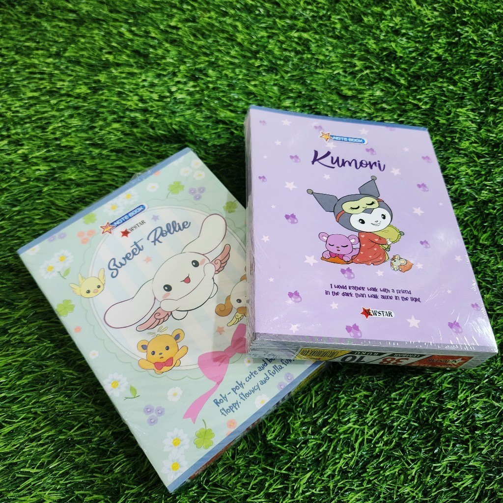 

1PACK 5 PCS BUKU TULIS NEWSTAR 38 LEMBAR KARAKTER LUCU KUROMI CINNAMOROL