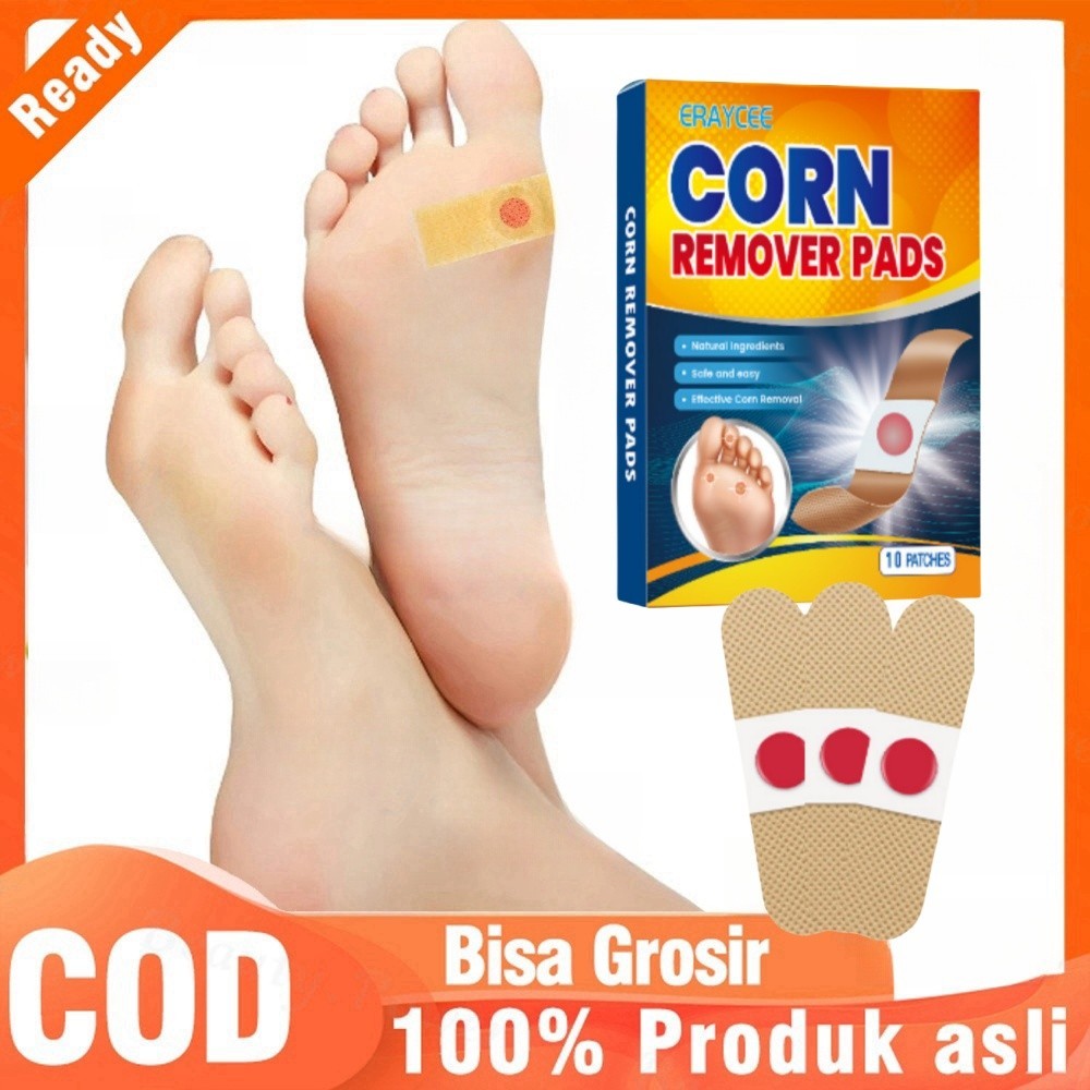 ERAYCEE Plester Mata Ikan dan Kutil 10 Pcs - 1 Strip/ Obat Mata Ikan / Kapalan / Callusol / Asam Sal
