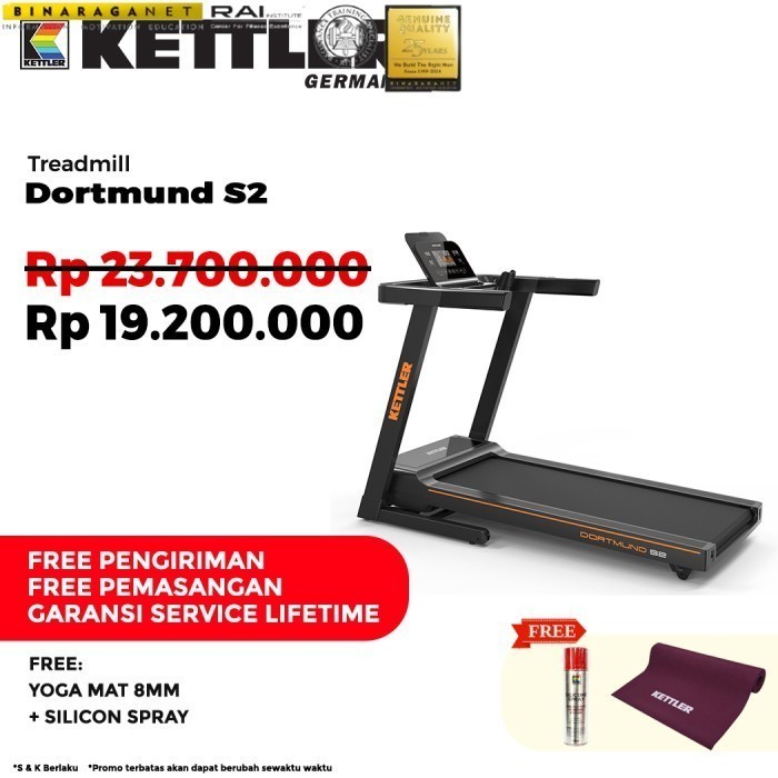 BINARAGANET Kettler Treadmill Dortmund S2