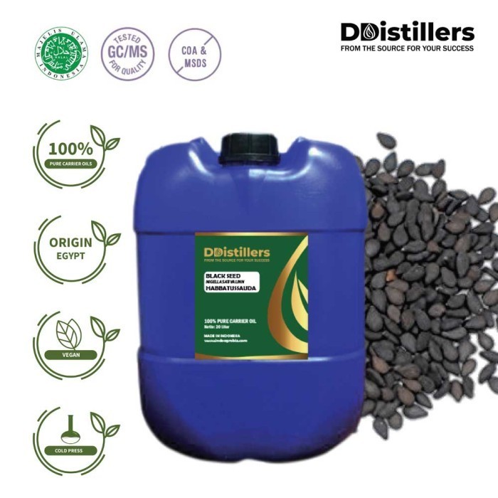 Black Seed Grade A / Habbatussauda Carrier Oil Pure 100%, 20L HDPE