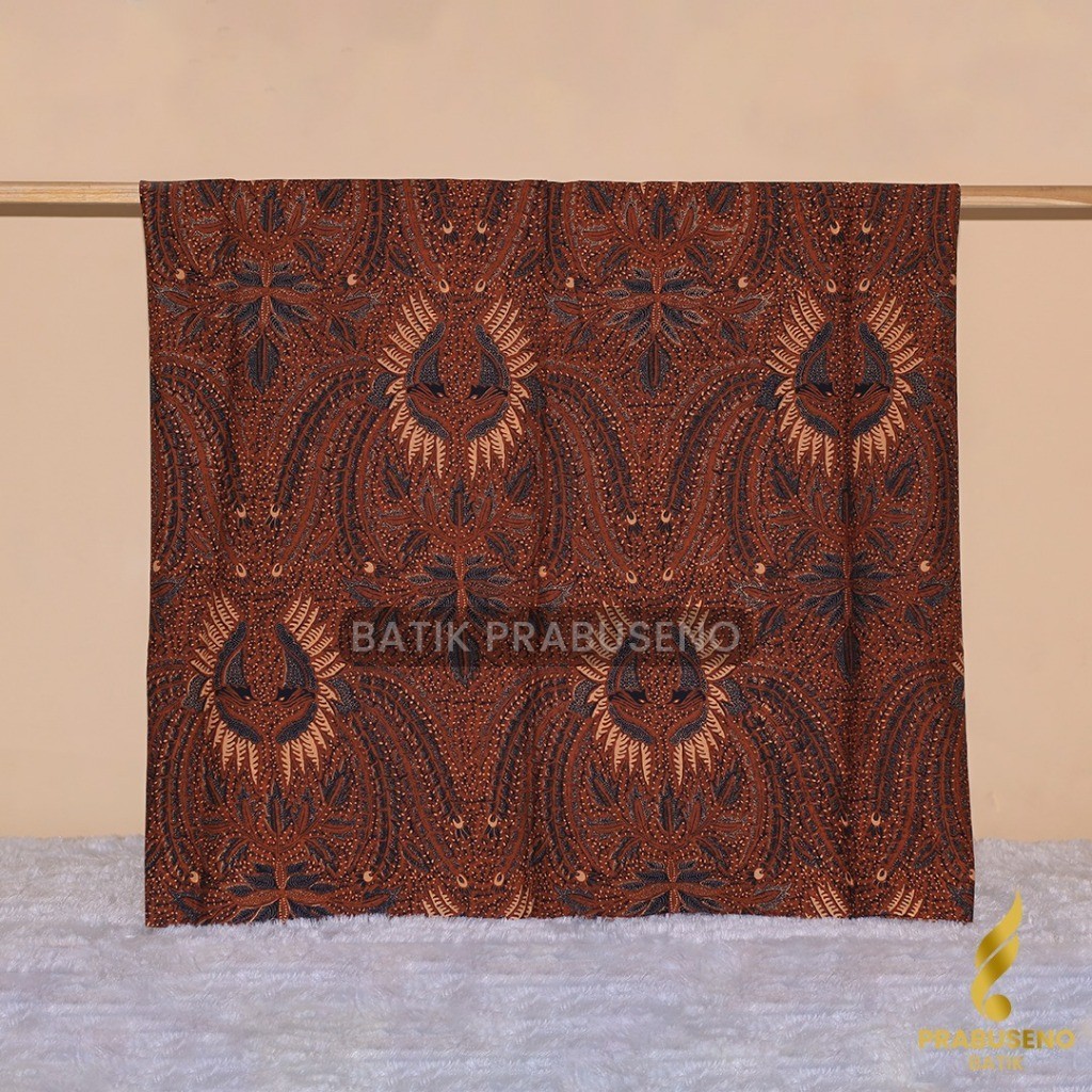 PEKSI MERAK SOGAN PRABUSENO Kain Bahan Batik Solo Katun Premium Modern Warna Meteran Print Printing 