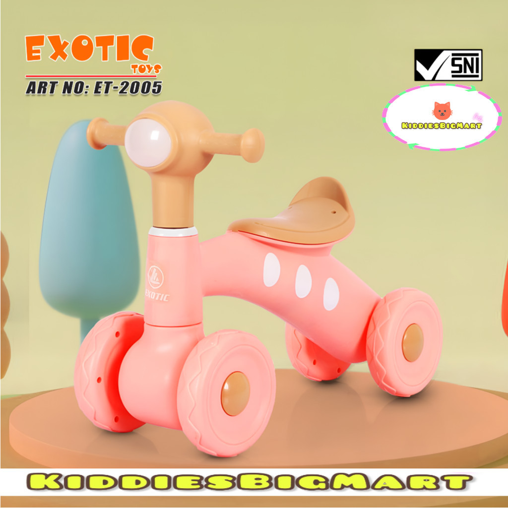 Sepeda Anak Balance Bike EXOTIC ET 2005 / ET 2008 / ET 2127 / PMB F 106 Keseimbangan Push Anak Ada M