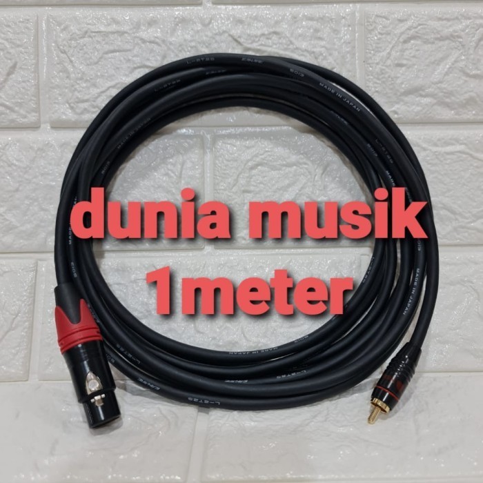 [BEST]Promo kabel Jack Canon xlr female to rca male / Jack rca ke Canon cewek - 1meter