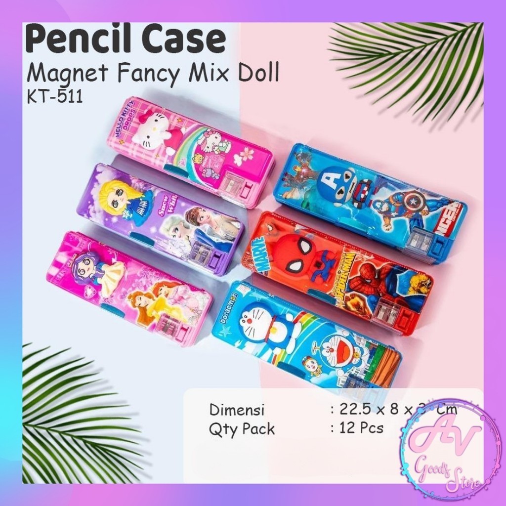 

Kotak Pensil Magnet Boneka Karakter KT511 / Tempat Pensil MagnetbFancy Lucu