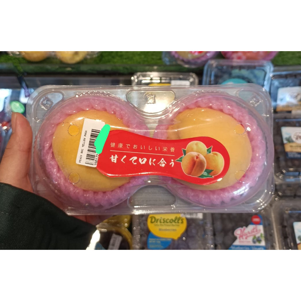 

Peach Yellow Import / Buah Peach Kuning 2 Pcs / Peach Golden / Pack