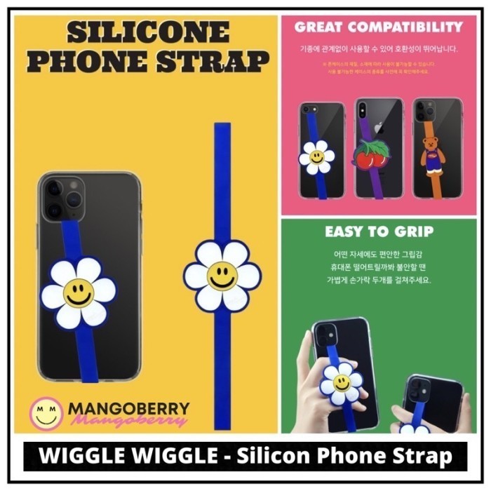[New]Promo WIGGLE WIGGLE Korea - Silicone Phone Strap - Teddy Bear