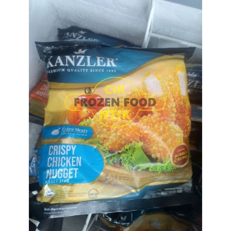 

Kanzler crispy chicken nugget 450g Frozen food cik ntik Jambi cemilan jajanan seblak korea jepang