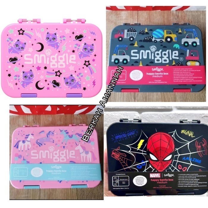 

✨NEW✨ -smiggle bento box medium /smiggle - unicorn pink