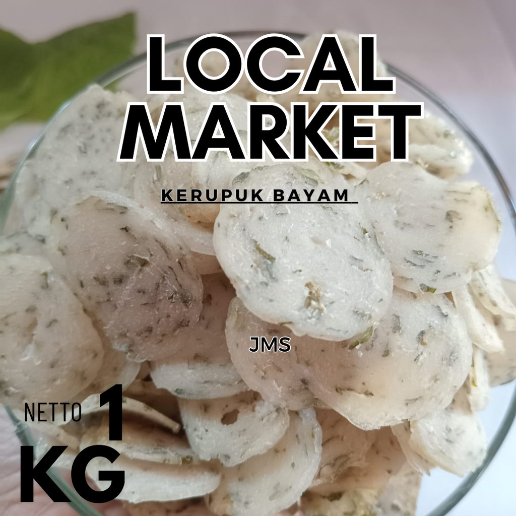 

kerupuk bayam 1 kg produk lokal