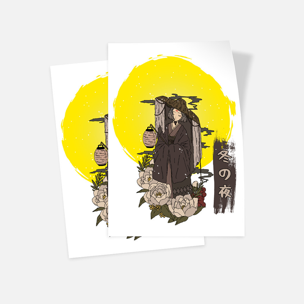 

Glossy Sticker - Set of 2 Model Jepang - Winter Night