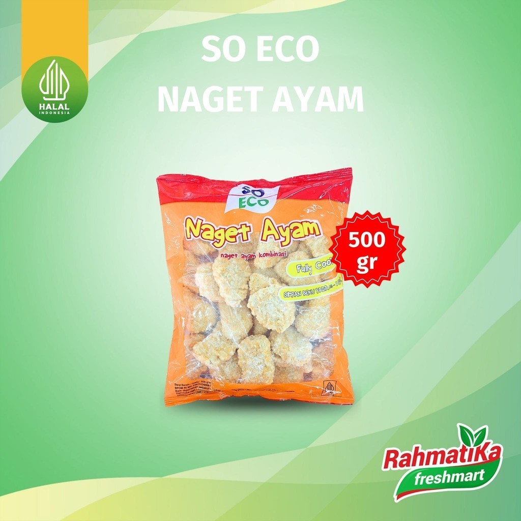 

SO ECO Chicken Nugget / Naget Ayam Kombinasi 500 gram