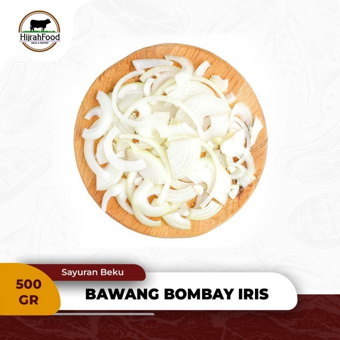 

Bawang Bombay Potong Iris Slice Onions 500 gr Frozen