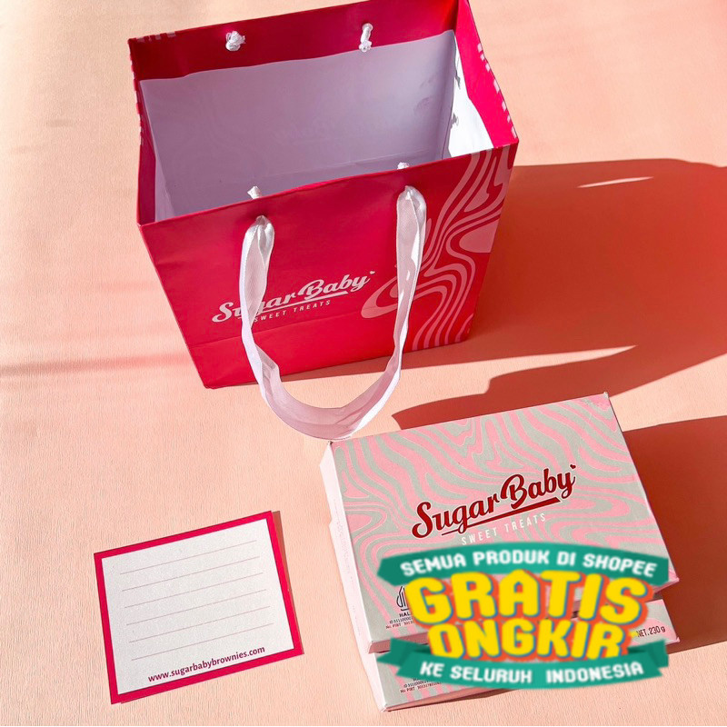 

HAMPERS BROWNIES DUO BUNDLING SURABAYA/ hitam putih pink polos