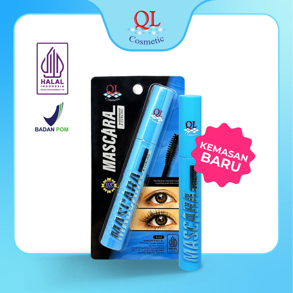 Maskara QL Waterproof & Curling Mascara QL 8ML / AT