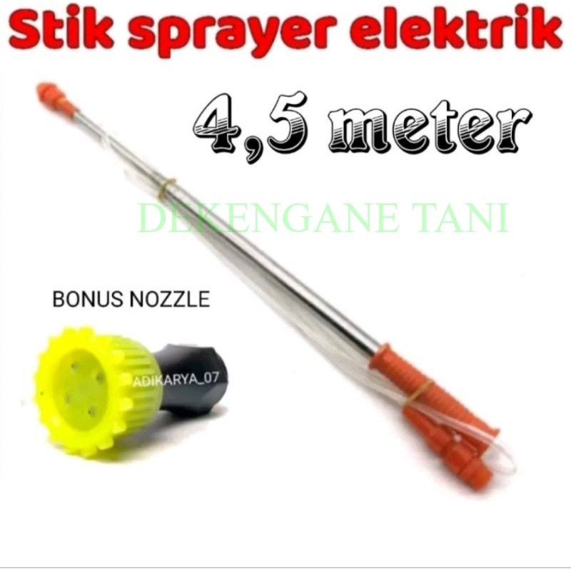 [gratis nosel] Stik Sprayer Panjang 4,5meter Stik Sprayer Teleskopik