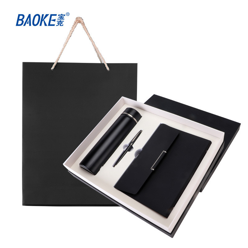 

BAOKE Luxury Business Gift Set with Metal Gel Pen 500ml Thermos Cup Notebook Gift Set T15