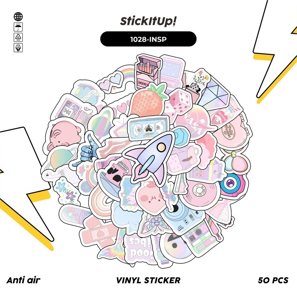 

COD✨ 100 Pcs Stiker INS Style Pastel Lucu Anti Air Untuk Dekorasi Notebook Sepeda Skateboard Handphone DIY
