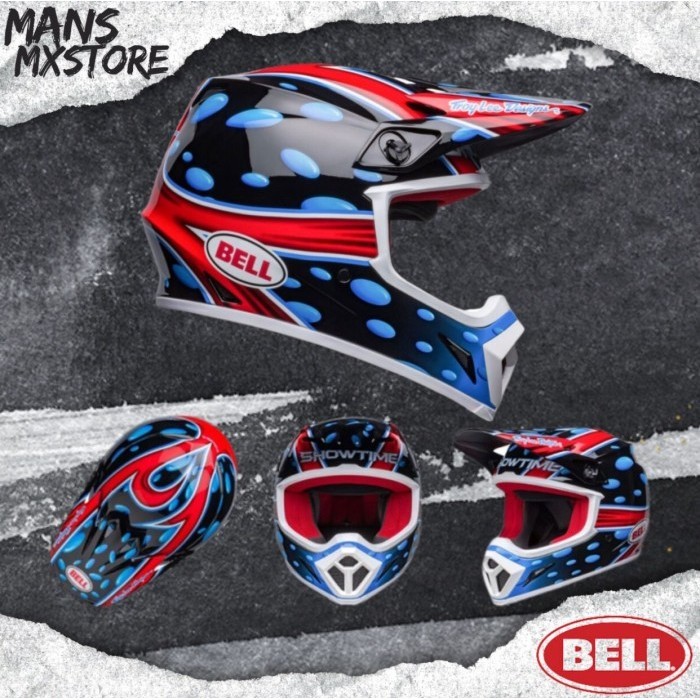 HELM BELL MX-9 MIPS MOGRATH REPLIKA 23 GLOSS BLACK/RED HELMET FULL FACE BELL ORIGINAL