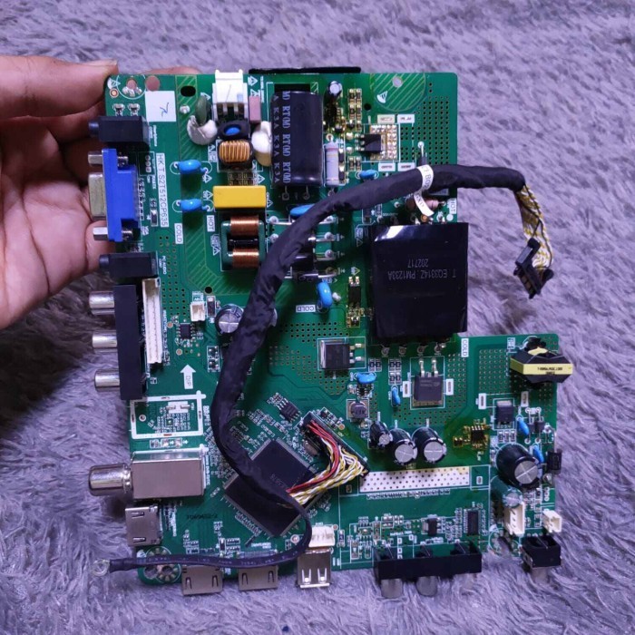 MB mainboard motherboard mesin tv led Sanyo AQUA 43AQT9200 MF - 43AQT9200MF