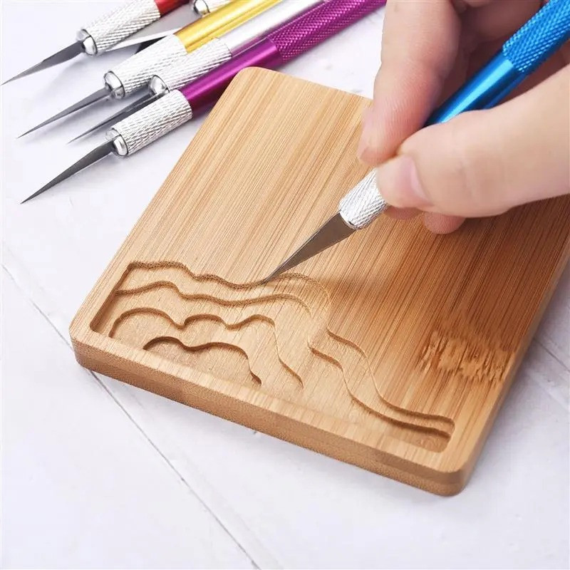 

SMM-Pisau Ukir Seni 5 isi Cutter Hobby Crafting Art Knife Metal Handle Blade Pisau Bonsai Sayat Ukir Pen Cutter Set Mata dan Gagang Art Knife