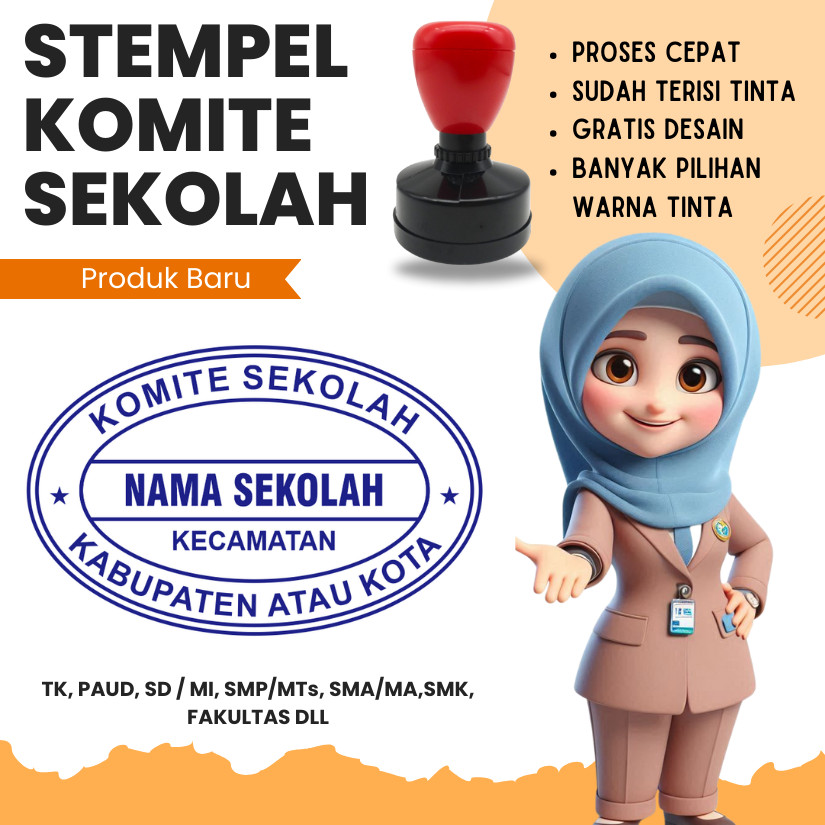 

Stempel Komite Sekolah OVAL