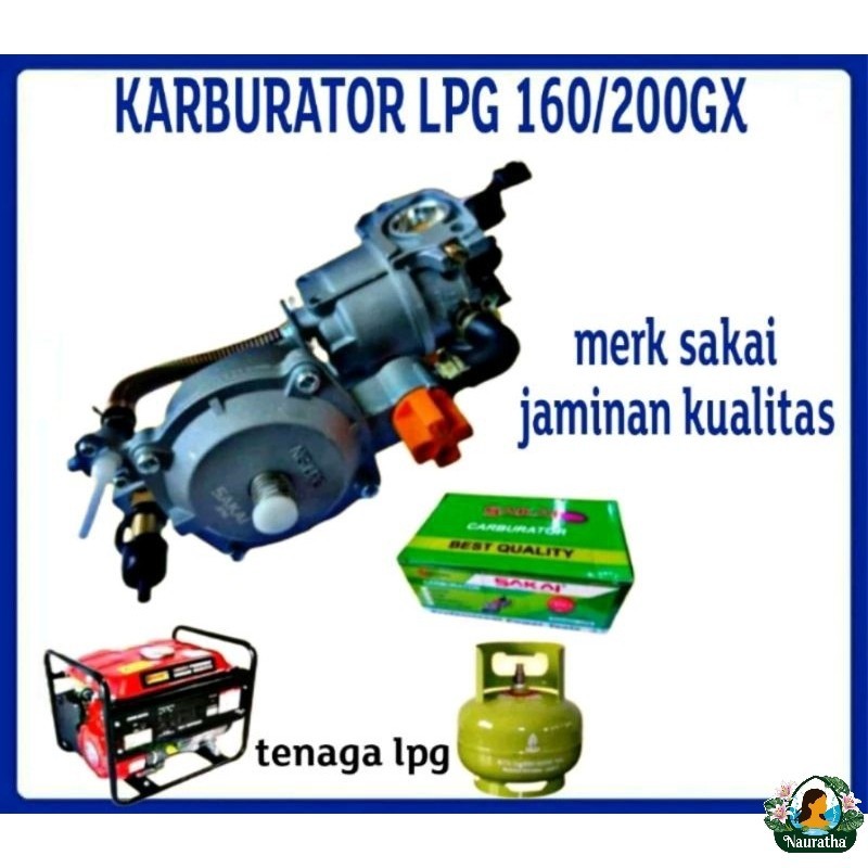 [sakai] KARBULATOR LPG GX160 200 SAKAI/ KONVERTER KIT GENSET AIR HYBRID BENSIN KE LPG MURAH