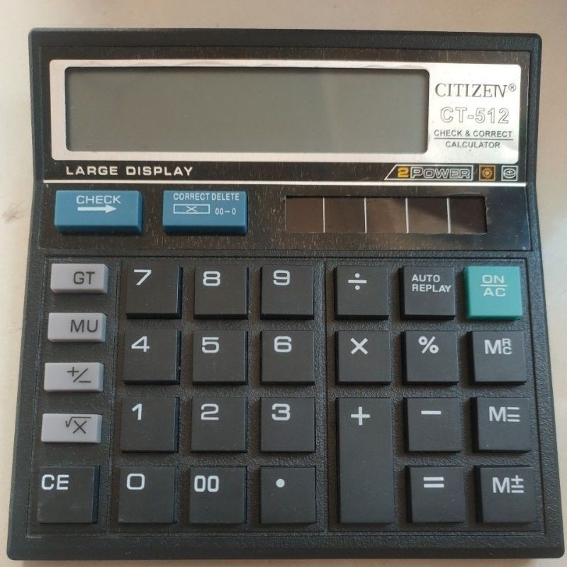 

Adn Kalculator Citizen CT-512(12Digit/Kalkulator Bisnis atau Dagang/2power)