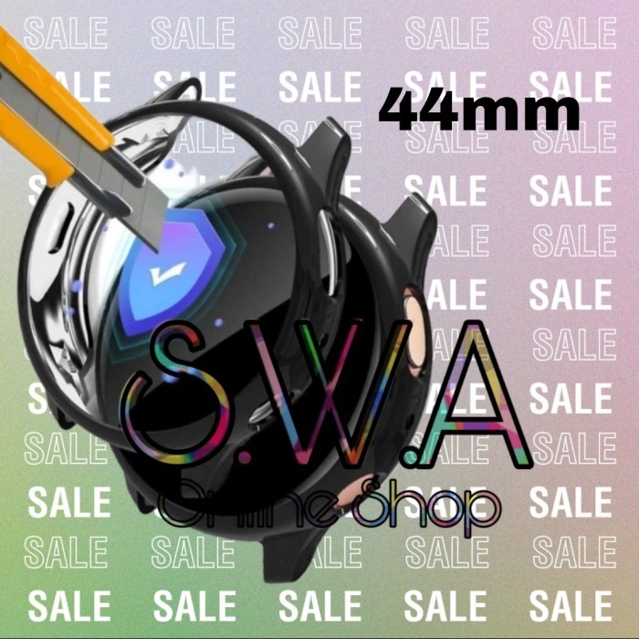 [[Govava.id]] Samsung Galaxy Watch Active 2 44mm Case Cover Pelindung Full Layar - Hitam