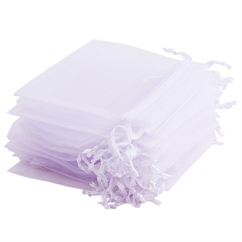 

50PCS White Organza Bag Decorations 7 * 9cm 9*12CM