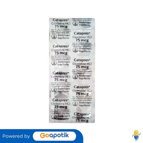 Catapres 75 Mcg Strip 10 Tablet