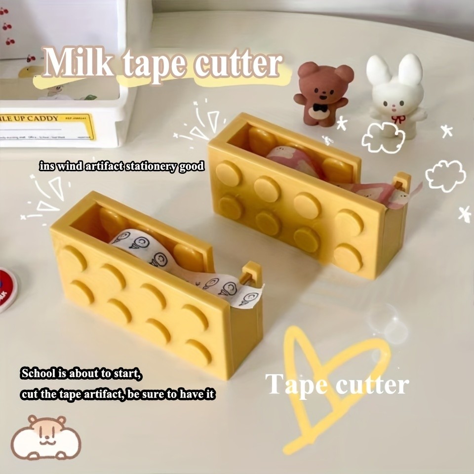 

MOHAMM 1pc Tape Dispenser Holder Cutter for Office Student Tape Box Gift Stationery