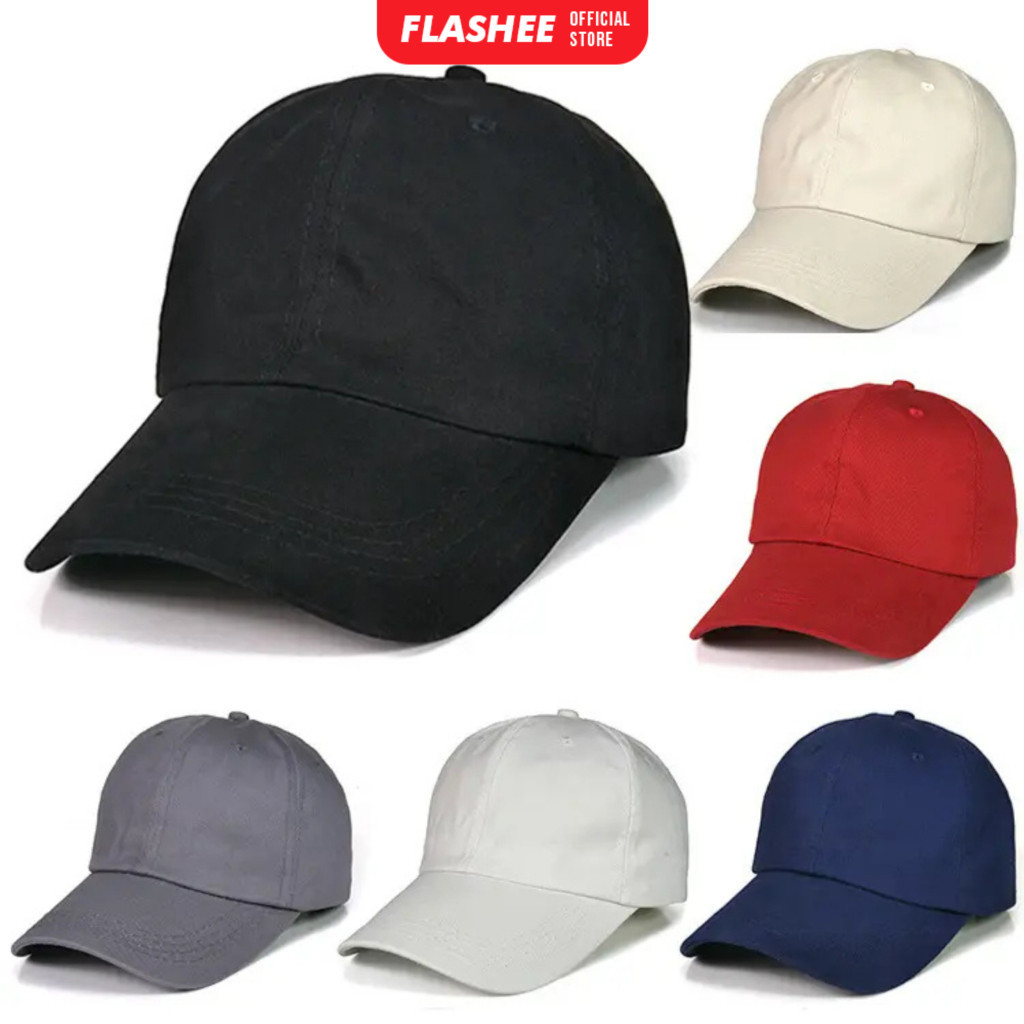 Topi Pria Baseball Topi Wanita Polos Topi Polos Dewasa Topi Original Keren Fashion Korea