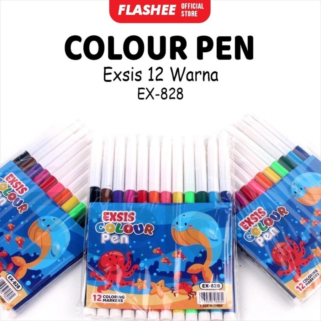 

Spidol Set Mini 12 Warna Color Pen Kecil Anak Anak Murah 1Set Color Pen Mini EXSIS 12 Warna