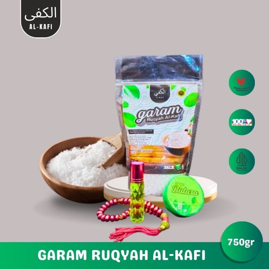 

AL KAFI Garam Ruqyah 750gram pelarisan usaha, penarik rejeki, pagar ghoib rumah dan tempat usaha TINGGAL PAKAI