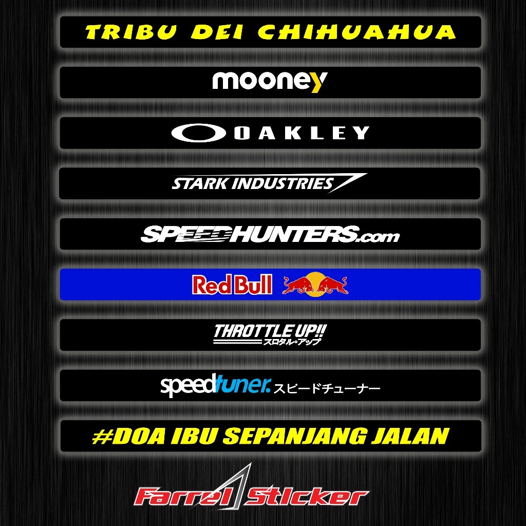 

Sticker Banner Helmet stiker visor Helm