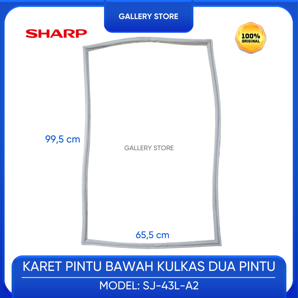 Karet Pintu Bawah Kulkas 2 Pintu SHARP SJ-43L-A2