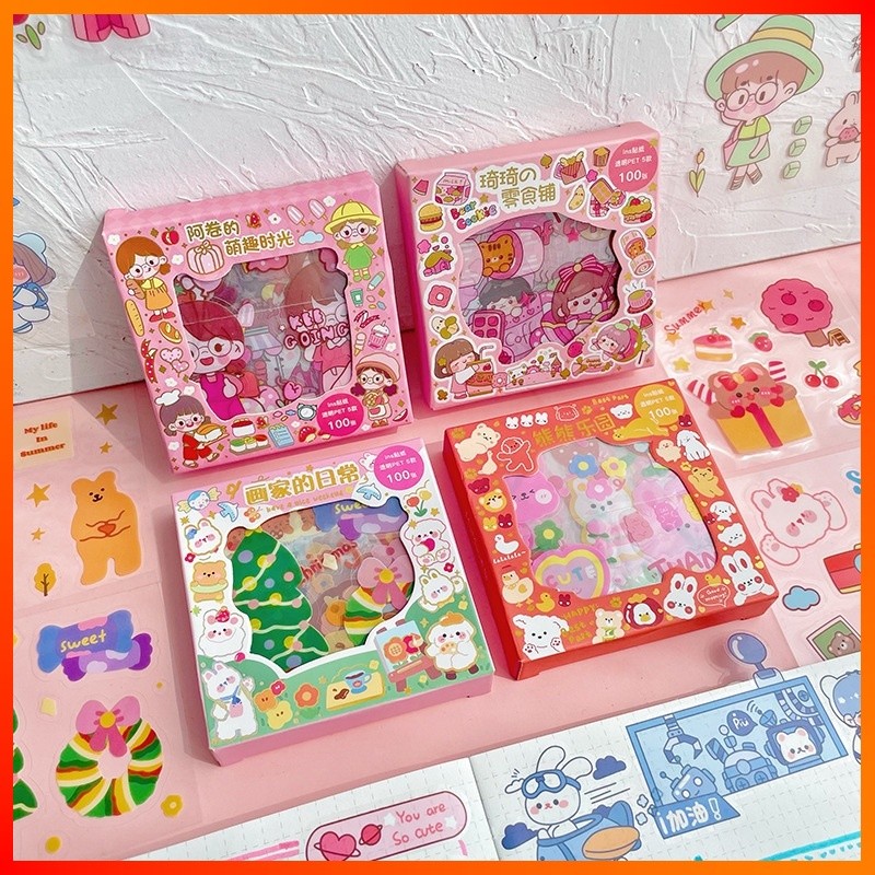 

Sticker Momo Waterproof Dapat Box isi 100 Lembar Stiker