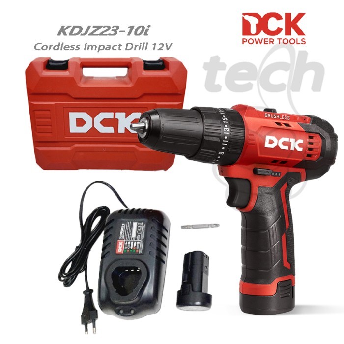Mesin Bor Tembok Baterai Cordless Impact Drill 12V DCK KDJZ23-10i