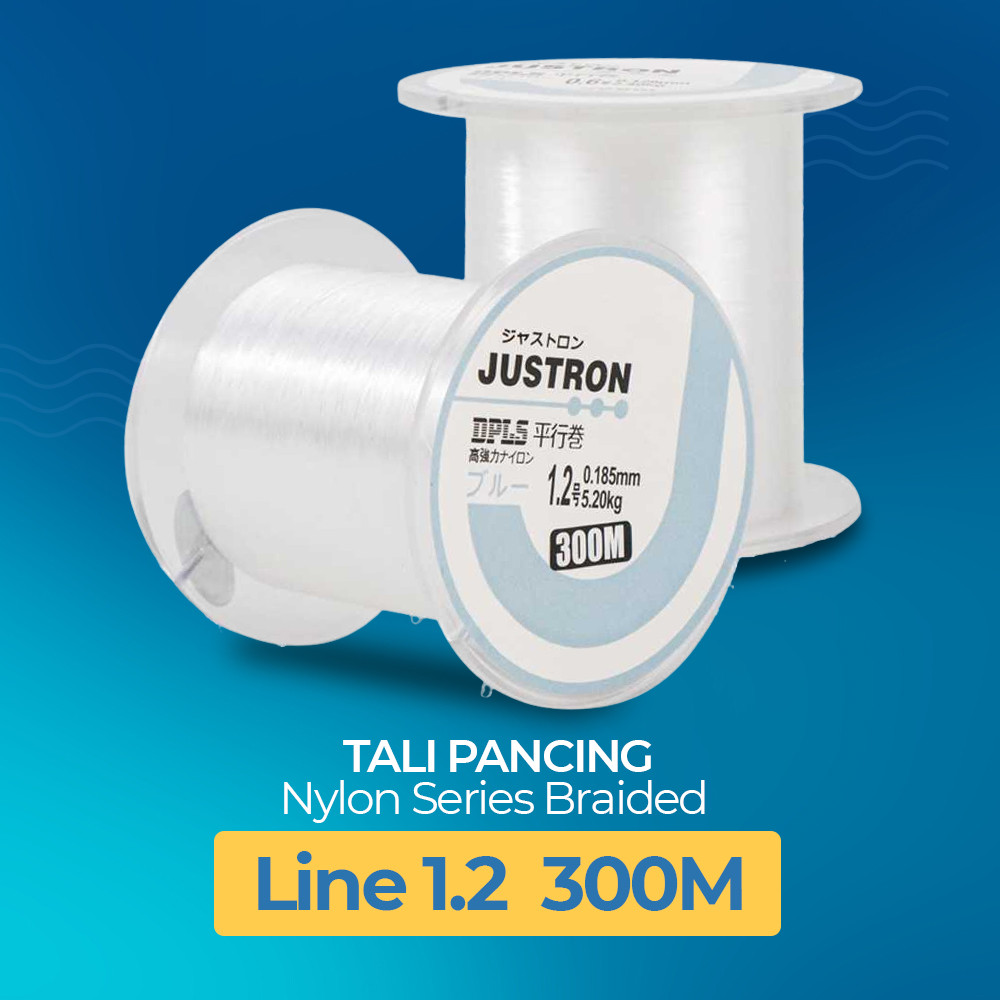 JUSTRON Senar Tali Benang Pancing Nylon Series Braided 300M 1.2mm - DPLS