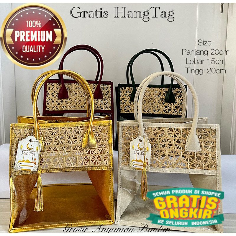 

Tas Parcel MIKA VINIL MIX BAMBU ATAS KECIL TINGGI GRATIS HANGTAG tas hampers anyaman goodiebag lebaran idul fitri/ keluarga oleh oleh