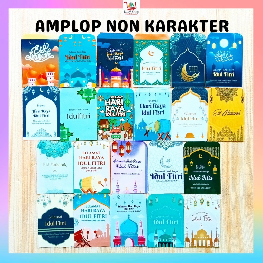 

OBRAL Amplop Isi 10pcs Idul Fitri Lebaran Motif Dewasa Non Karakter