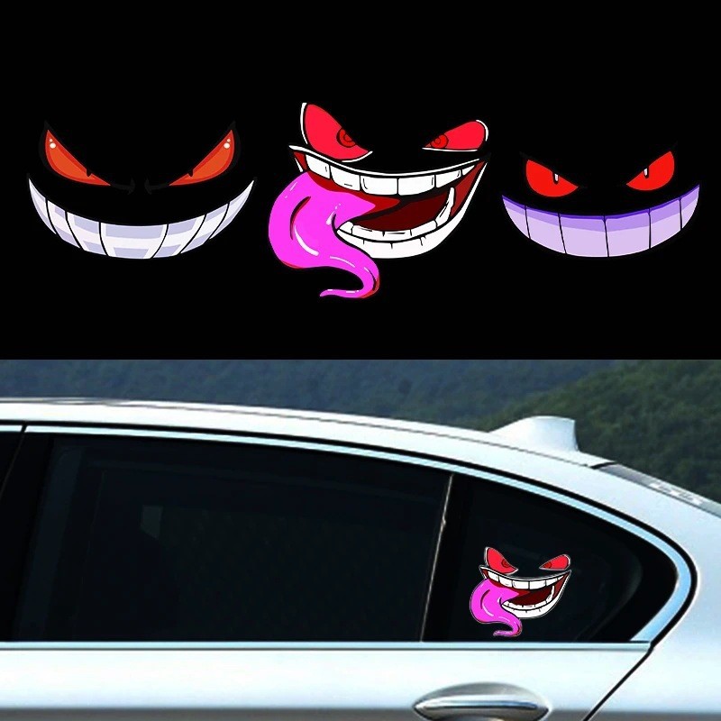 

Pokemon Gengar Funny Devil Sticker Reflective and Waterproof Effect Suitable for Cars, Trucks, and Motorcycle Fuel Tank Caps