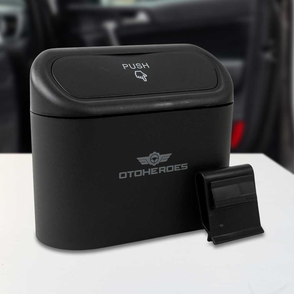 Tempat Sampah Mobil Trash Bin Pressing Type / Tong Sampah Mobil Mini Universal Car Trash Can Organiz