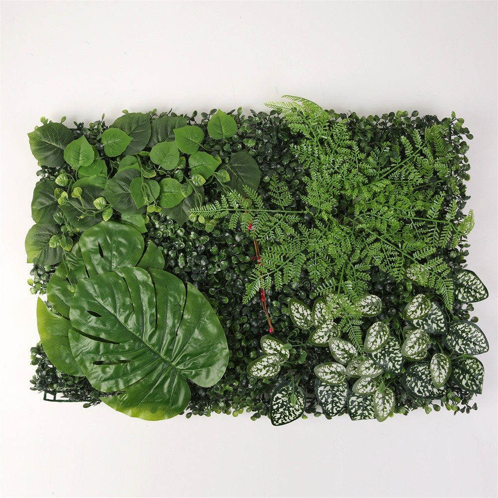 Artificial Flower Rumput Dinding Bunga Hias Pagar Sintetis Rumput Dekorasi Hijau Plastik Rumput pada