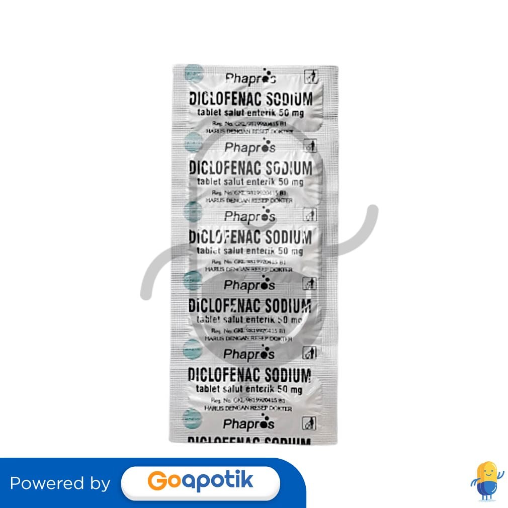 Diclofenac Sodium Phapros 50 Mg Strip 10 Tablet