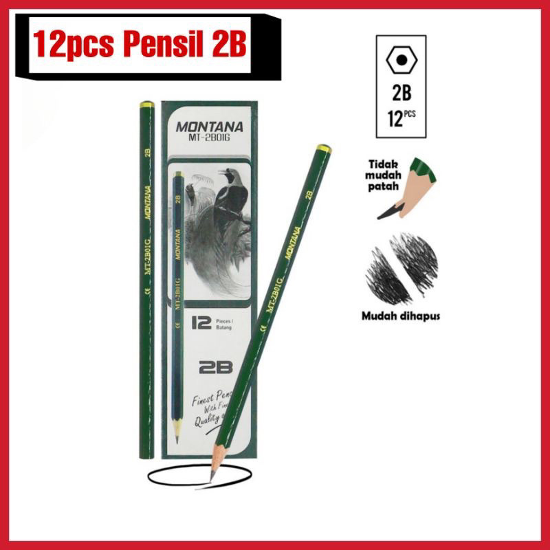 

[ISI 12PCS] PENSIL 2B TERMURAH HARGA GROSIR