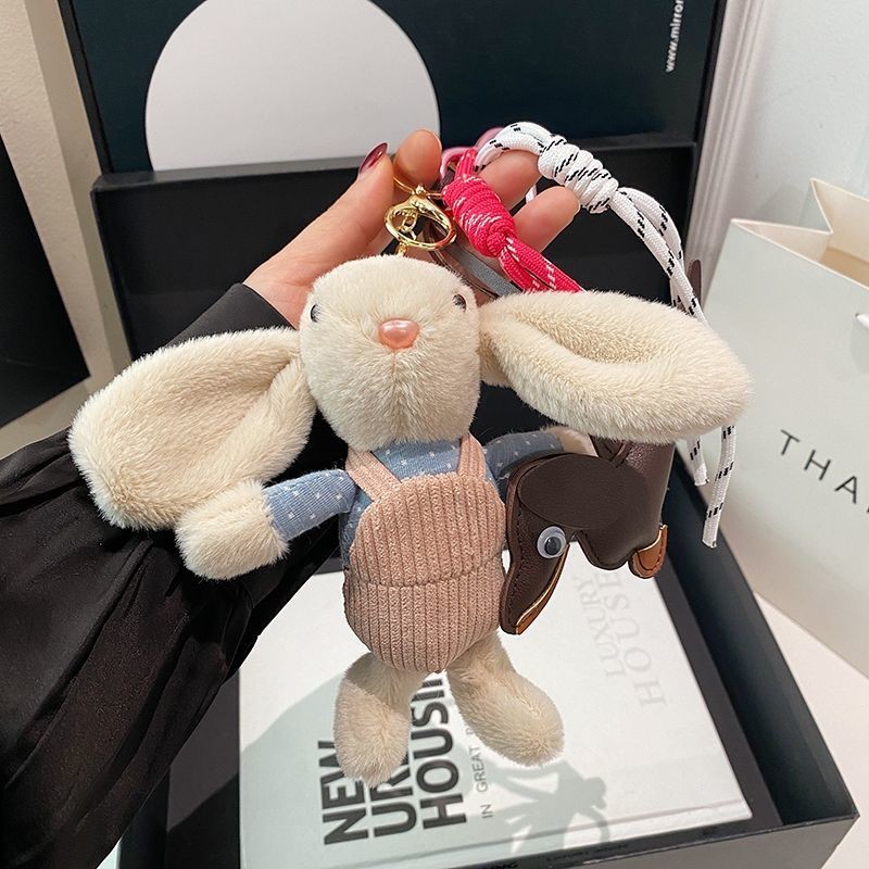 Gantungan Tas Plush Gantungan Anjing Dachshund Kelinci Kombinasi Gantungan