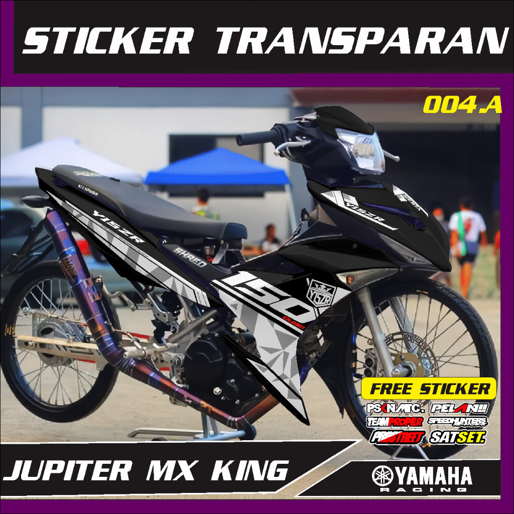 STRIPING TRANSPARAN MX KING 150 - STIKER MX KING 150 EDITION TRANSPARAN KEREN BRC 004